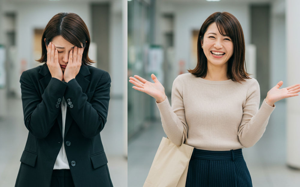 ガマンしてしんどくなった人と楽しんで節約をした人