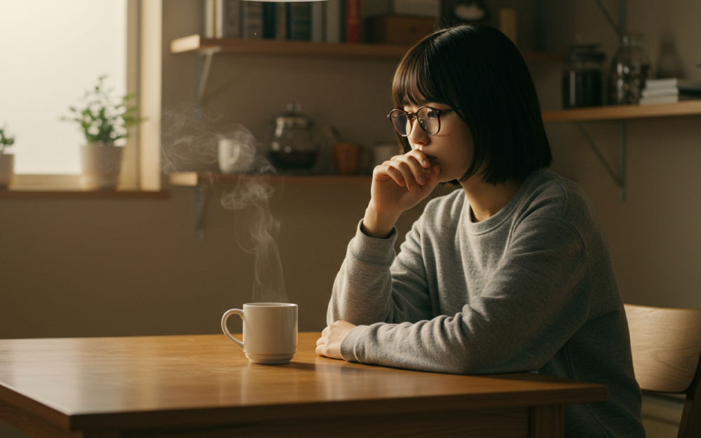 一人暮らしの温かいお茶はどのタイプがベストなのか？悩む女性