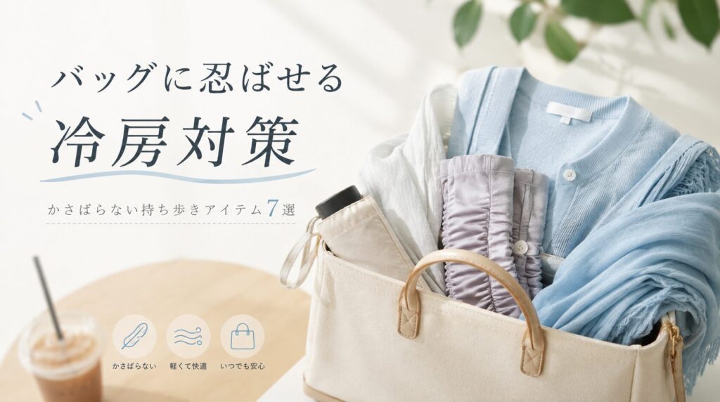 バッグに忍ばせる冷房対策が今年の新常識！かさばらない持ち歩きアイテム7選