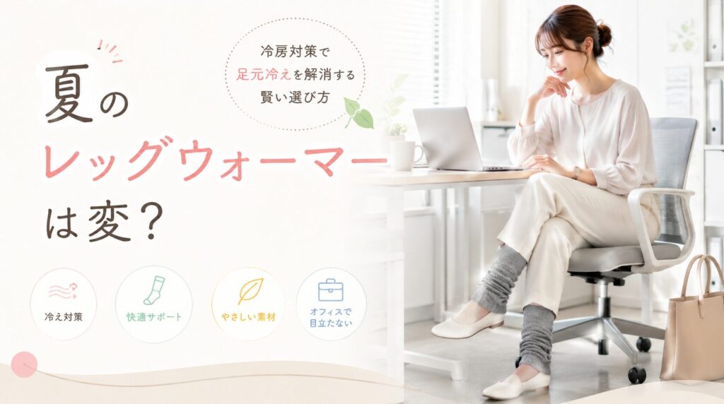 夏にレッグウォーマーは変？冷房対策で足元冷えを解消